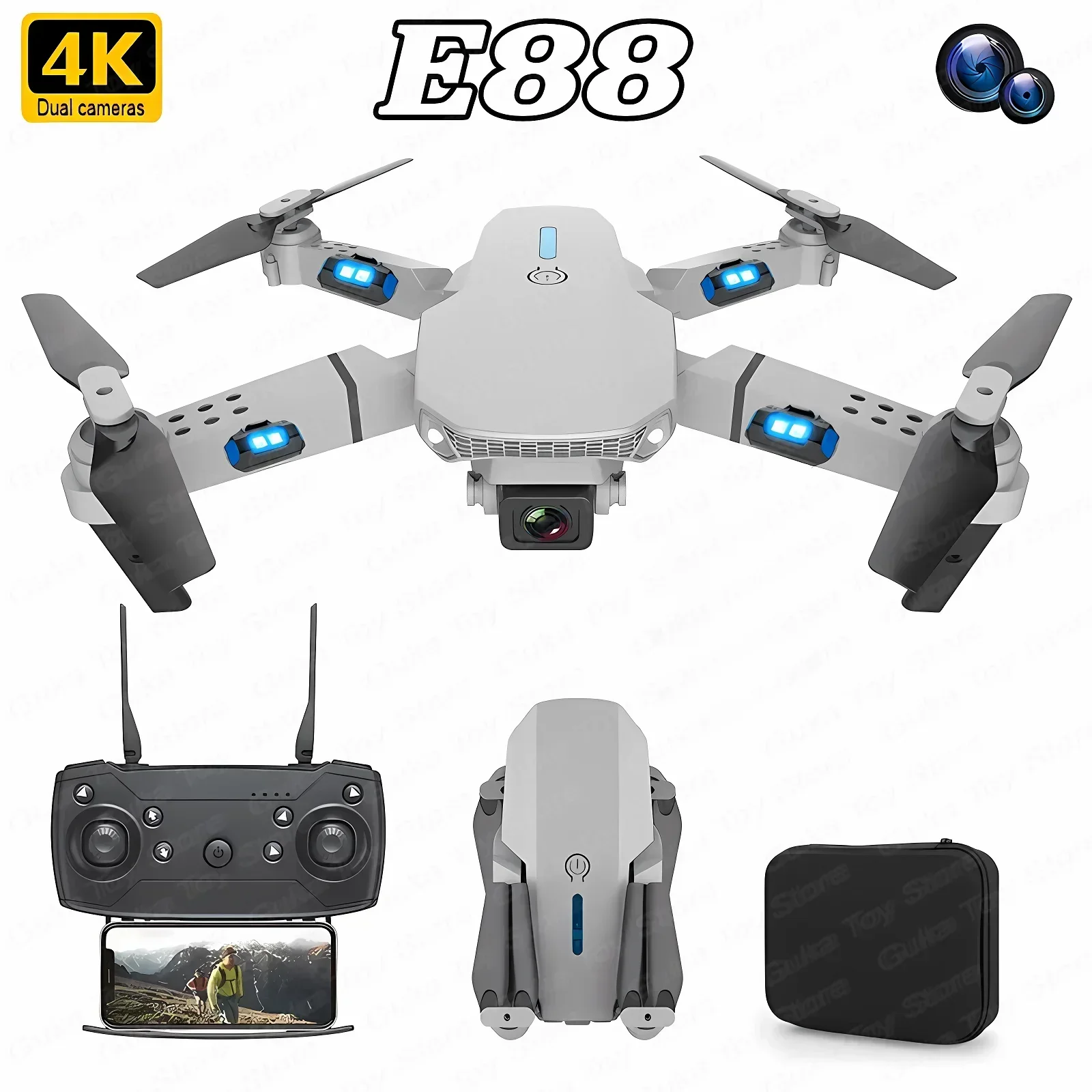 E88 Pro WIFI FPV Drone Wide An - Drone Racing Camera review and price